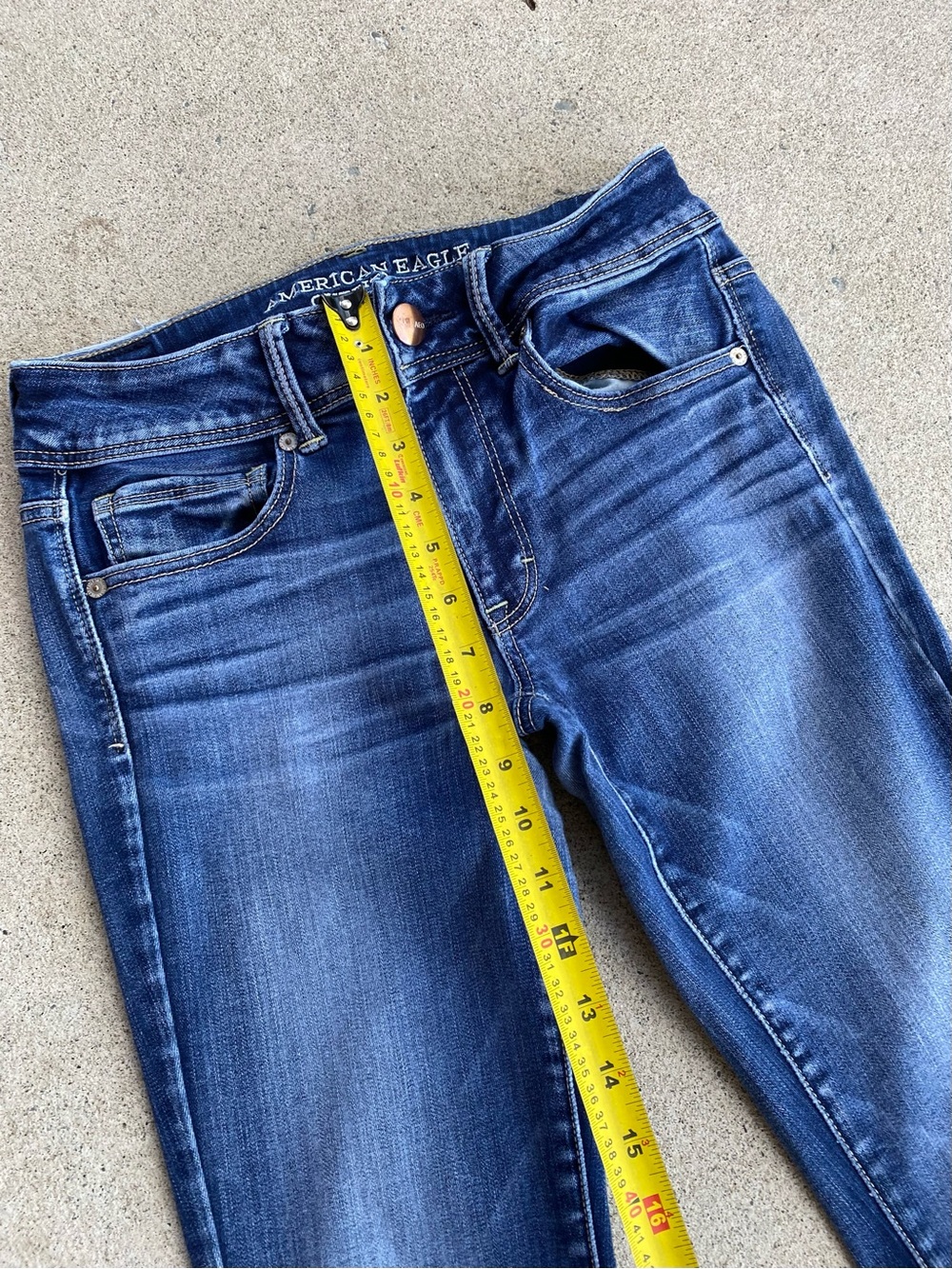 Y2k American Eagle Low-Rise Bootcut Jeans - Stretch - Picture 8 of 9